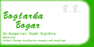 boglarka bogar business card